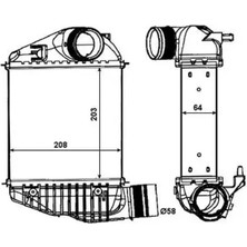 Oris IAU001062 Turbo Radyatoru 4F0145805AA 4F0145805MSJ