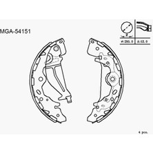 MGA 54151 Arka Fren Balatasi 583054HA00