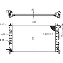 Oris BOP101022 Motor Radyatoru 1300161
