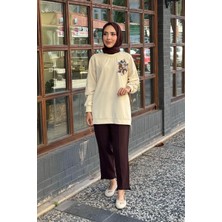 Kayra Sweatshirt KA-A25-31039 Açık Sarı