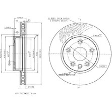 MGA 50641 Fren Diski On Sol 7L6615301N