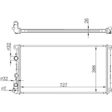 Oris BOP162026 Motor Radyatoru 4403216
