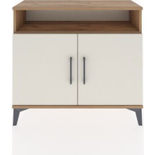 Dienni Arges Şifonyer 2 Raflı 2 Kapaklı 88X30X80 Çam-Aytaşı