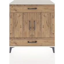 Dienni Hyperion Şifonyer 2 Çekmeceli 2 Kapaklı 88X44X96 Aytaşı-Çam