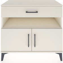 Dienni Hyperion Şifonyer 2 Raflı Tek Çekmeceli 2 Kapaklı 88X44X80 Aytaşı-Aytaşı