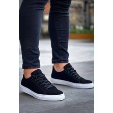 Khi-Zai KB-122   Kuback Siyah Süet Yüksek Taban Bağcıklı Günlük Erkek Ayakkabı