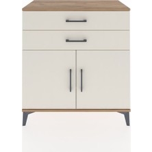 Dienni Hyperion Şifonyer 2 Raflı 2 Çekmeceli 2 Kapaklı 88X44X96 Çam-Aytaşı