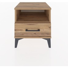 Dienni Hyperion Komodin Tek Raflı Tek Çekmeceli 44X44X48 Çam-Çam
