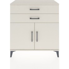 Dienni Hyperion Şifonyer 2 Çekmeceli 2 Kapaklı 88X44X96 Aytaşı-Aytaşı