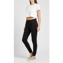 Balkonda Eşofman Altı Pamuklu Slim Fit Lastikli Paça Büyük Kalıp Unisex