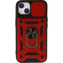 Techno Guru iPhone 15 Kılıf Kamera Koruma Sürgülü Şık Pars Tank Sert Silikon Kapak