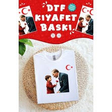 Msticker Atatürk ve Çocuk 29 Ekim Tshirt Kumaşa Baskı Yapılabilen Özel Tasarım Ütü ile Yapışan Tekstil Dtf