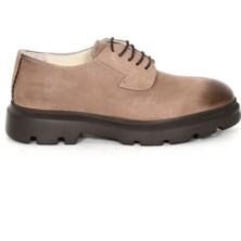 Tuna Hakiki Nubuk Deri Bej Erkek Ayakkabı Eva Taban - 2595