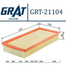 Grat 21104 Hava Filtresi 1500A045
