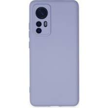 Techno Guru Xiaomi Mi 12 Kılıf Içi Kadife Kaplı Nano Silikon Kapak - Lila
