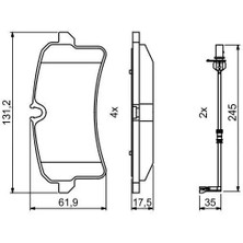 MGA 55779 Arka Fren Balatasi 95B698451