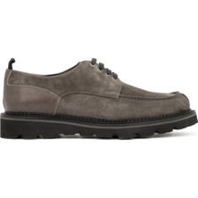 Tuna Hakiki Süet Deri Gri Klasik Erkek Ayakkabı Eva Taban - 3690