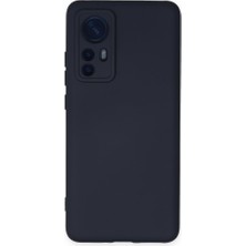 Techno Guru Xiaomi Mi 12 Kılıf Içi Kadife Kaplı Nano Silikon Kapak - Lacivert