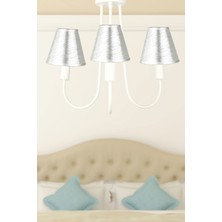 Begüsa Elina 3.lü Avize Beyaz No:10