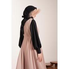 Ande Tesettür V Yaka Jile - Bej