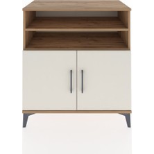 Dienni Hyperion Şifonyer 4 Raflı 2 Kapaklı 88X44X96 Çam-Aytaşı