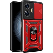 Techno Guru Realme C55 Kılıf Kamera Koruma Sürgülü Şık Pars Tank Sert Silikon Kapak