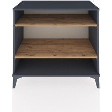 Dienni Hyperion Şifonyer 2 Raflı 88X44X80 Antrasit-Çam