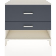 Dienni Hyperion Şifonyer 2 Çekmeceli 88X44X80 Aytaşı-Antrasit