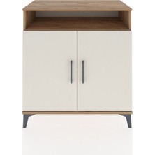 Dienni Hyperion Şifonyer 2 Raflı 2 Kapaklı 88X44X96 Çam-Aytaşı