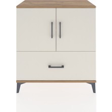Dienni Hyperion Şifonyer 2 Raflı Tek Çekmeceli 2 Kapaklı 88X44X96 Çam-Aytaşı