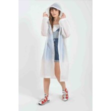 Yağmurluk Kapüşonlu Eva Kumaş Su Geçirmez Dayanıklı Kumaş