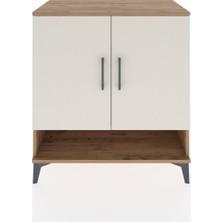 Dienni Hyperion Şifonyer 2 Raflı 2 Kapaklı 88X44X96 Çam-Aytaşı