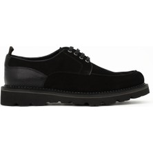 Tuna Hakiki Süet Deri Siyah Klasik Erkek Ayakkabı Eva Taban - 3690