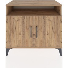 Dienni Hyperion Şifonyer 3 Raflı 2 Kapaklı 88X44X80 Çam-Çam