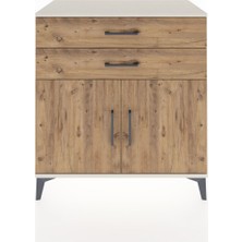 Dienni Hyperion Şifonyer 2 Raflı 2 Çekmeceli 2 Kapaklı 88X44X96 Aytaşı-Çam