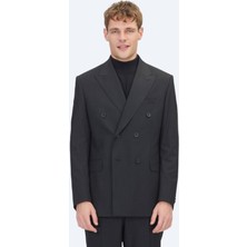 Kip Siyah Mikro Modern Fit Takım Elbise