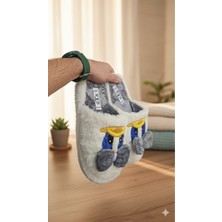 Slipcat Sevimli Fiyonklu Duffy Ördek Figürlü Nakış Işlemeli Ses Yapmaz Kaymaz Tabanlı Ev Terliği