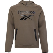 Reebok Overhead Hoody Fleece Haki Erkek Sweatshirt