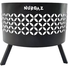 Nurgaz Orman Şöminesi Yıldız Desenli