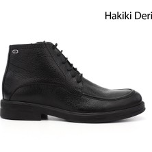 Gönderi(r) Erkek Siyah Floter Fermuarlı Hakiki Deri Klasik Bot