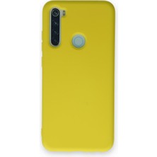 Techno Guru Redmi Note 8 Kılıf Içi Kadife Kaplı Nano Silikon Kapak - Sarı