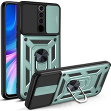 Royal Case Redmi Note 8 Pro Kılıf Tam Koruma Sağlayan Kamera Sürgülü Sert Silikon Kapak Ryc/pars Yüzüklü