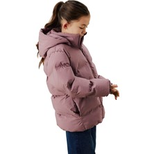 Name It Nknmusk Mor Puffer Jacket Unisex Çocuk Mont Uzun Kol Rahat Kesim Özellikli