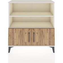 Dienni Arges Şifonyer 3 Raflı 2 Kapaklı 88X30X96 Aytaşı-Çam