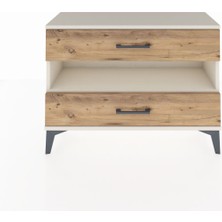 Dienni Arges Şifonyer Tek Raflı 2 Çekmeceli 88X30X64 Aytaşı-Çam