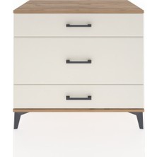 Dienni Hyperion Şifonyer 3 Çekmeceli 88X44X80 Çam-Aytaşı