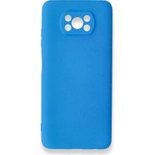 Techno Guru Poco X3 Kılıf Içi Kadife Kaplı Nano Silikon Kapak - Mavi