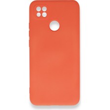 Techno Guru Redmi 9c Kılıf Içi Kadife Kaplı Nano Silikon Kapak - Turuncu