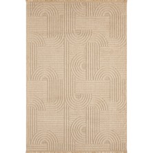 Seyran Halı Loopy Bej Halı Salon Oturma Odası Çocuk Odası Yatak Odası Halısı 623