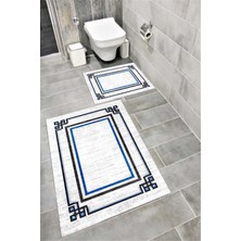 Home Su Emici Yumuşak Kaymaz Taban Sünger Dolgulu Yıkanabilir Dekoratif Banyo Paspası Takımı 1220